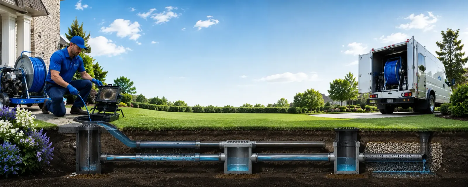 Outdoor drain cleaning information for Marshall, VA